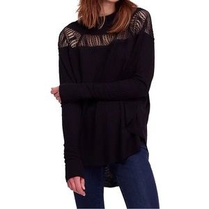 Free People Thermal Top with Lace